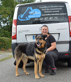 Hélios et Laëtitia, éducateur canin et comportementaliste pour chien en Vendée